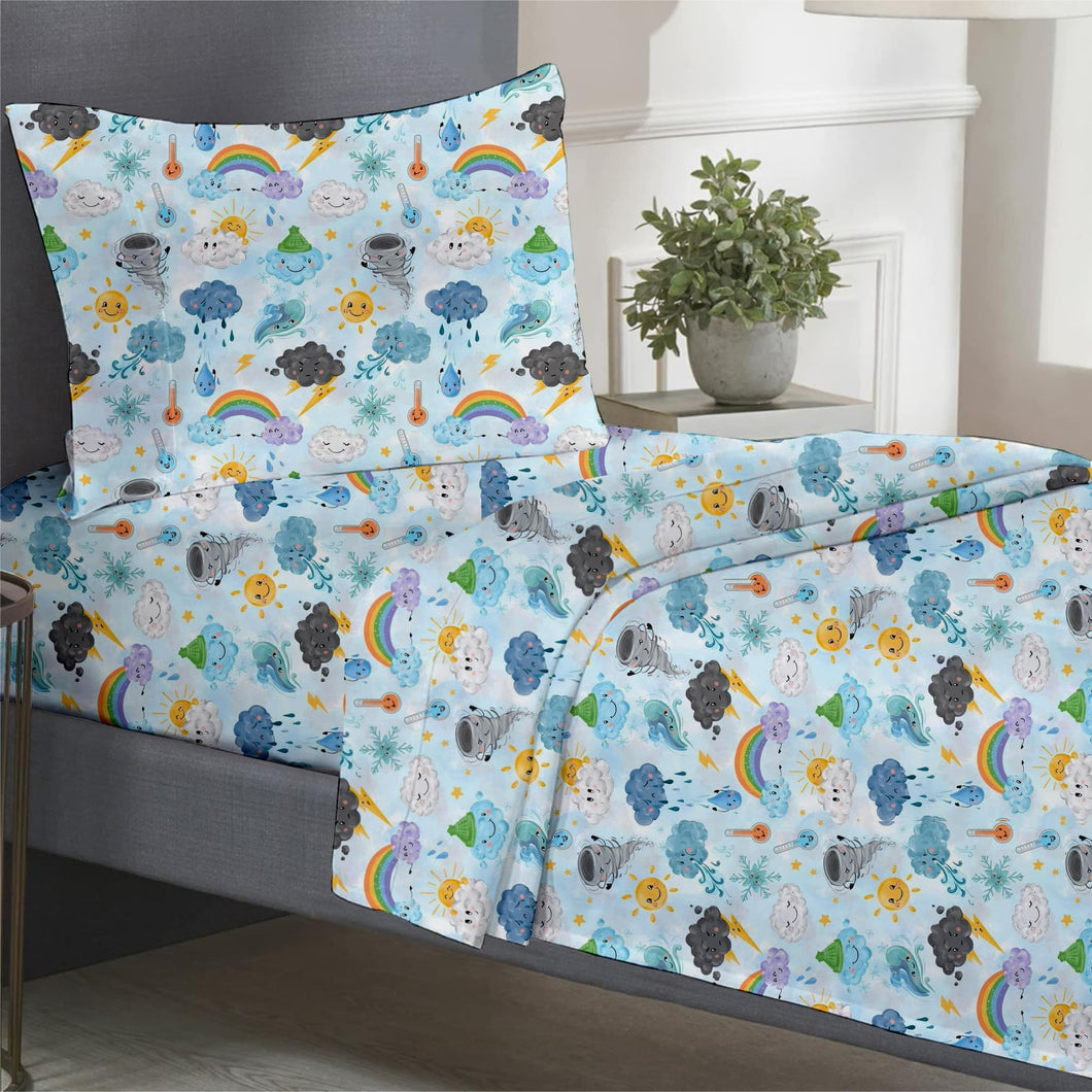 Weather Warriors Twin Fitted Sheet Plus Pillowcase