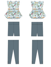 Load image into Gallery viewer, Tiny Town 4-Piece Peplum Set
