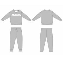 Load image into Gallery viewer, Mama Grey 2-Piece Sweats Daywear
