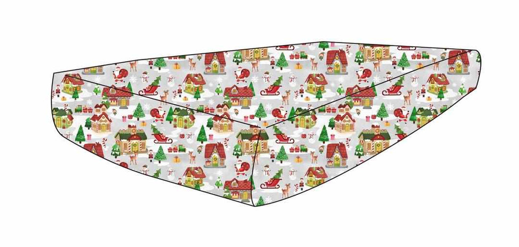 Santa Village Crib Sheet