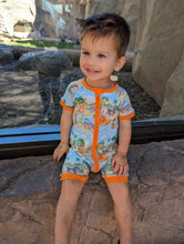 Load image into Gallery viewer, Sunny Safari Shorts Romper
