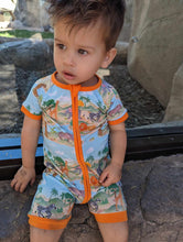 Load image into Gallery viewer, Sunny Safari Shorts Romper
