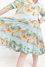 Load image into Gallery viewer, Sunny Safari Girls Dress
