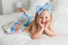 Load image into Gallery viewer, Solace Skies Light Blue Big Bow Headband
