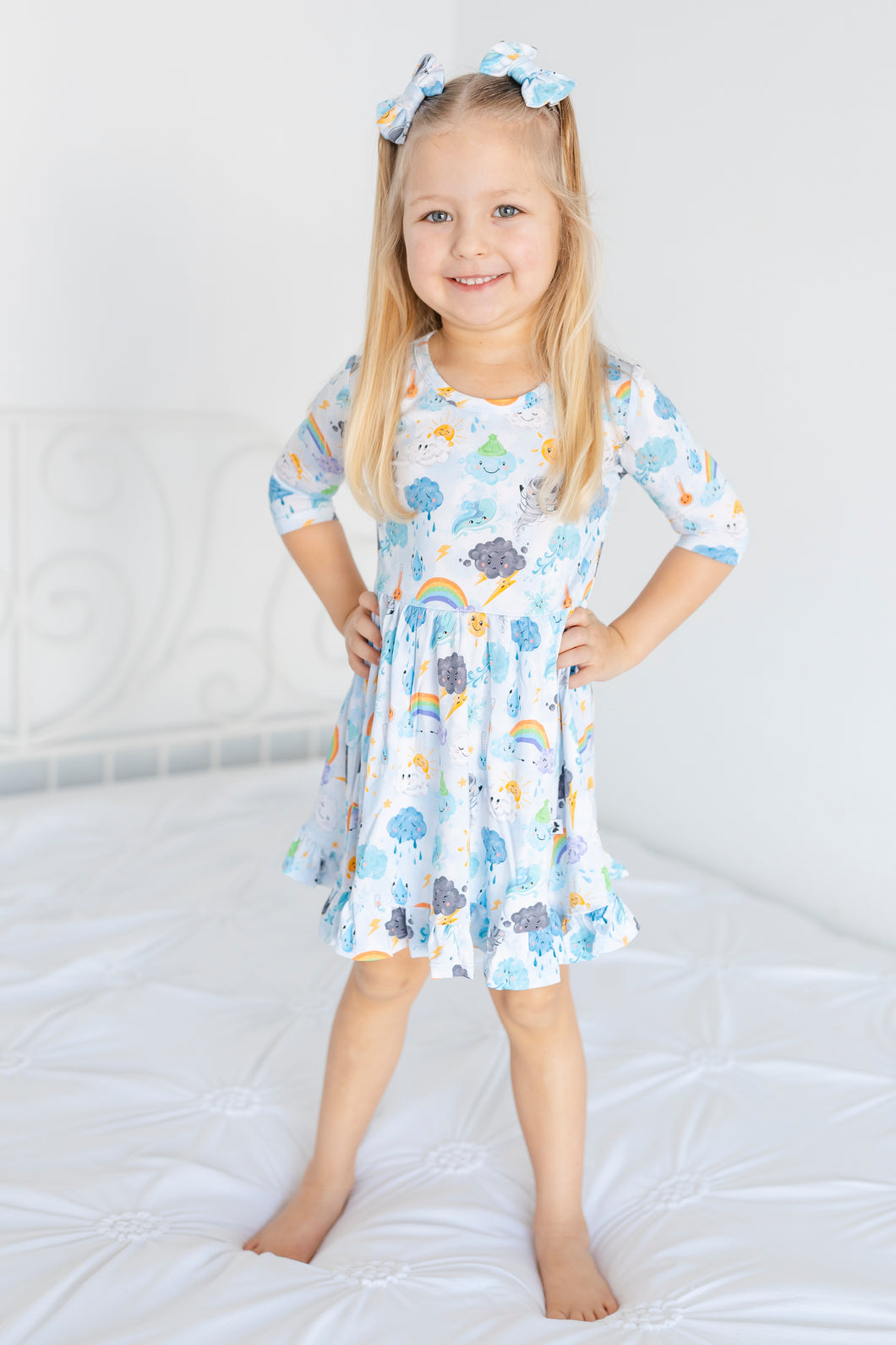 Weather Warriors Girls Dress with bottoms