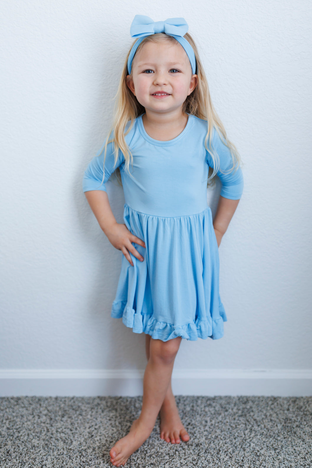 Sky Blue Girls Dress