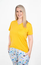 Load image into Gallery viewer, Weather Warriors Yellow Women&#39;s Short Sleeve top
