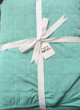 Load image into Gallery viewer, Minty Mint Quilted Blanket
