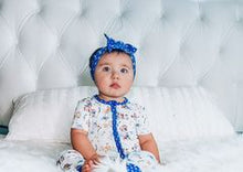Load image into Gallery viewer, Nursery Rhymes Blue Dots Headband
