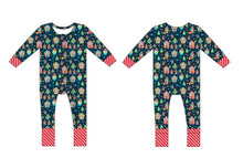 Load image into Gallery viewer, Gingerbread Long Sleeve Romper

