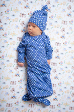 Load image into Gallery viewer, Nursery Rhymes Blue Dots Gown
